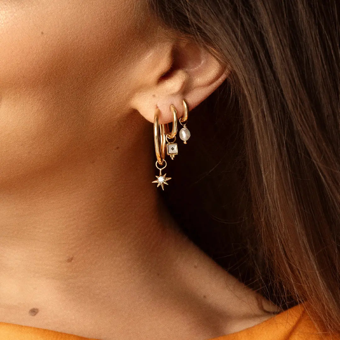 The Contentment Plain Hoops by Francesca Jewellery from the Earrings Collection.