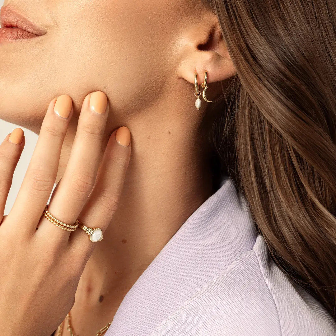 The Patience Hoop Charm - Set of 2 by Francesca Jewellery from the Charms Collection.