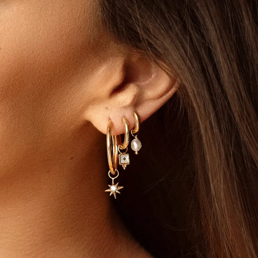 The Pearl Hoop Charm - Set of 2 by Francesca Jewellery from the Charms Collection.