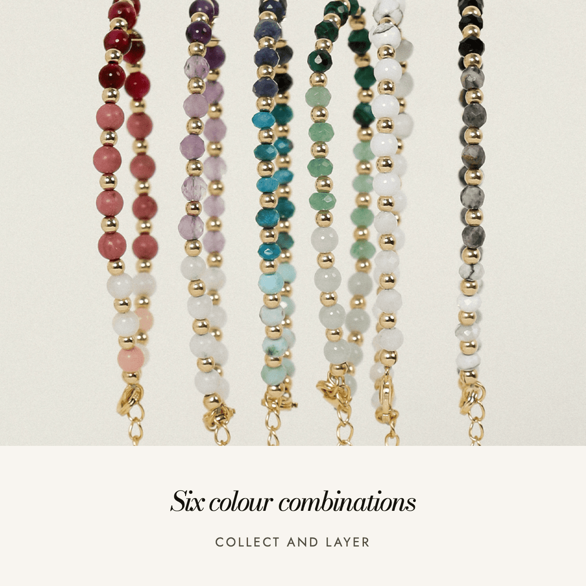 Ombre Bracelets: six colour combinations to collect and layer