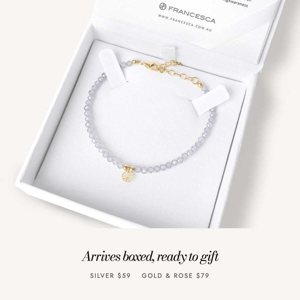 Pancare Awareness Bracelet: arrives boxed, ready to gift