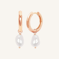 Keshi Pearl Hoops - Stone of Potential