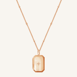 Bevel Photo Locket Necklace