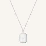 Bevel Photo Locket Necklace