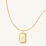 Bevel Photo Locket Necklace