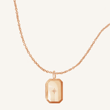 Bevel Photo Locket Necklace