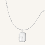Bevel Photo Locket Necklace