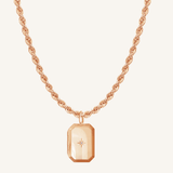 Bevel Photo Locket Necklace