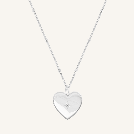 Behold Heart Photo Locket Necklace