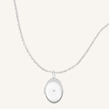 Oval Photo Locket Necklace