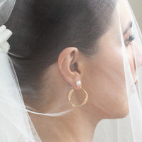 The  GOLD  Abigail Hoops by  Francesca Jewellery from the Earrings Collection.