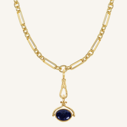 Adeline Reversible Pendant Fob Necklace