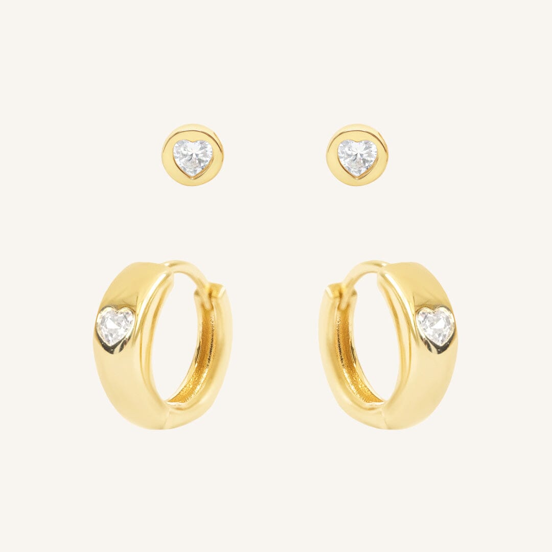 Adore Clear Earring Set