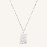 Amata Bevel Photo Locket Necklace