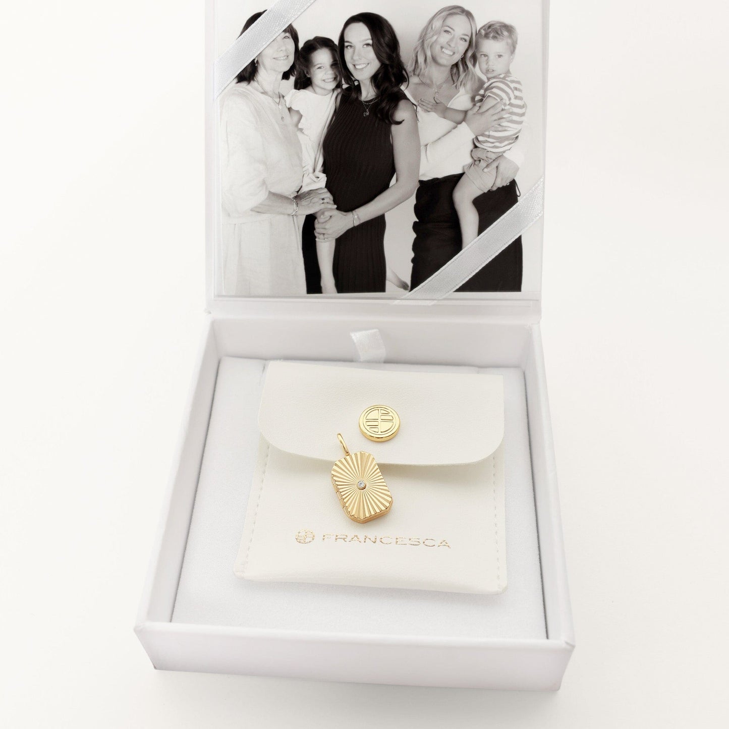 Amata Bevel Photo Locket
