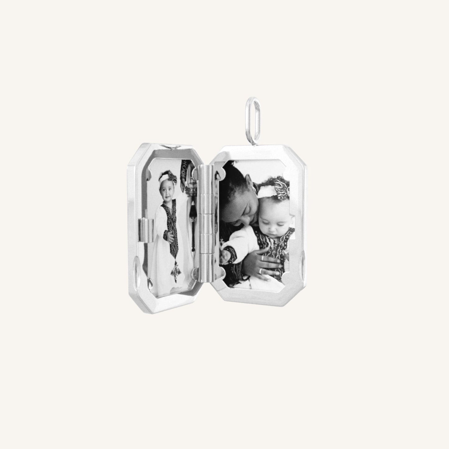 Amata Bevel Photo Locket