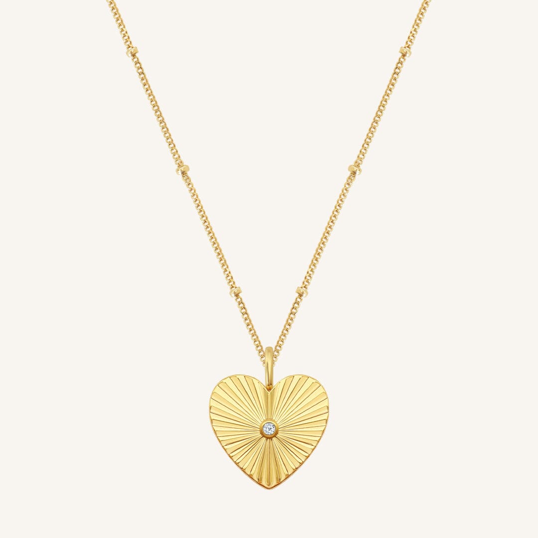 Amata Heart Photo Locket Necklace