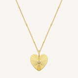 Amata Heart Photo Locket Necklace