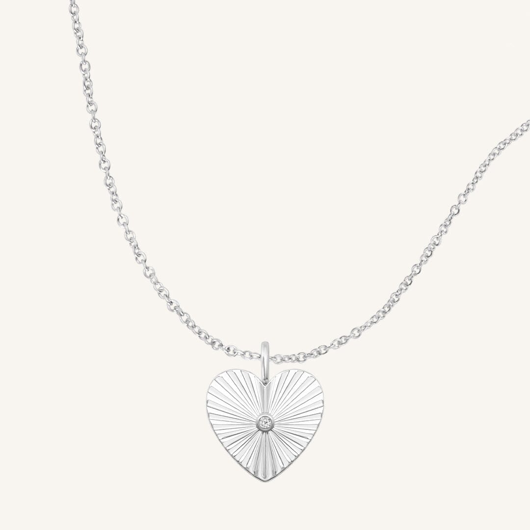 Amata Heart Photo Locket Necklace