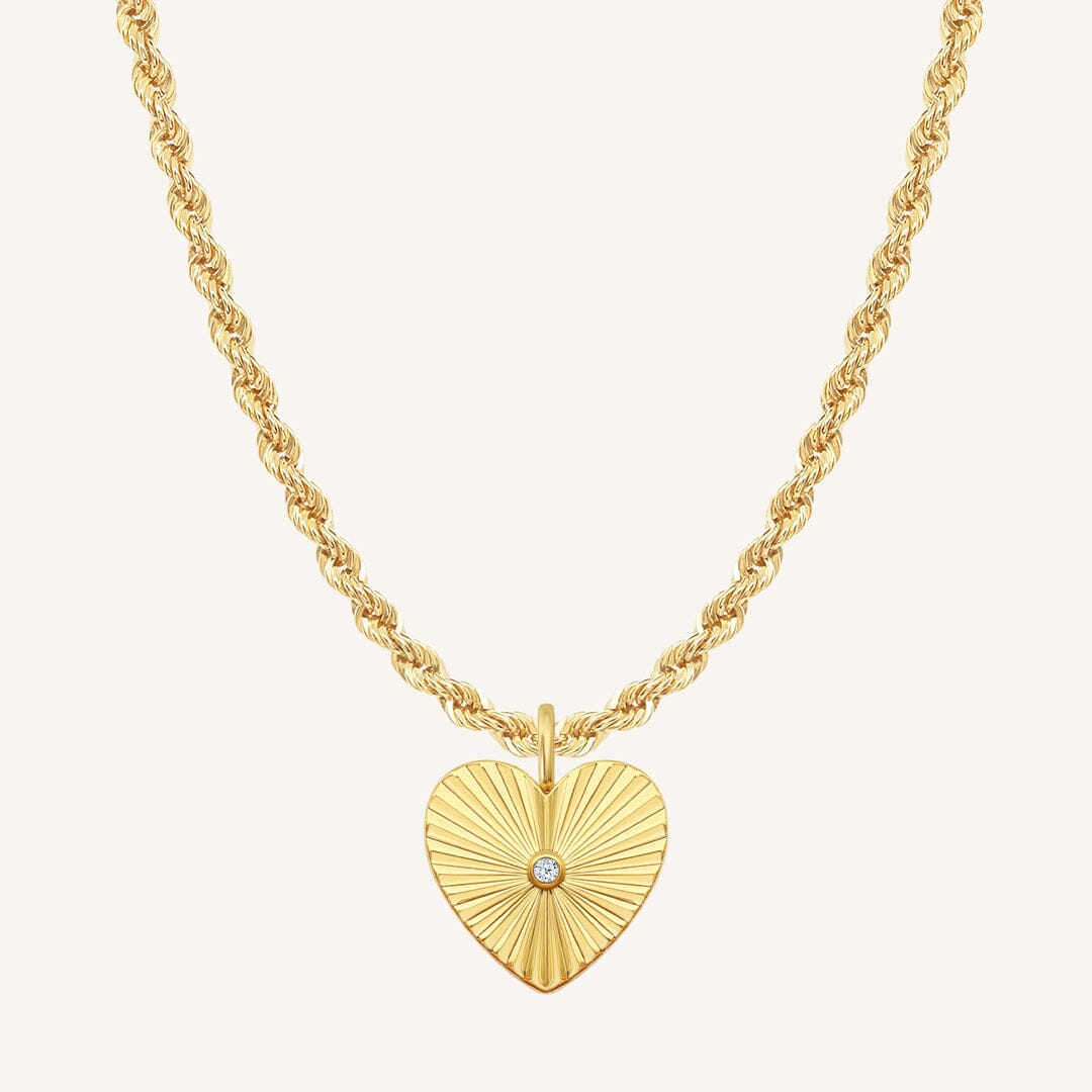 Amata Heart Photo Locket Necklace