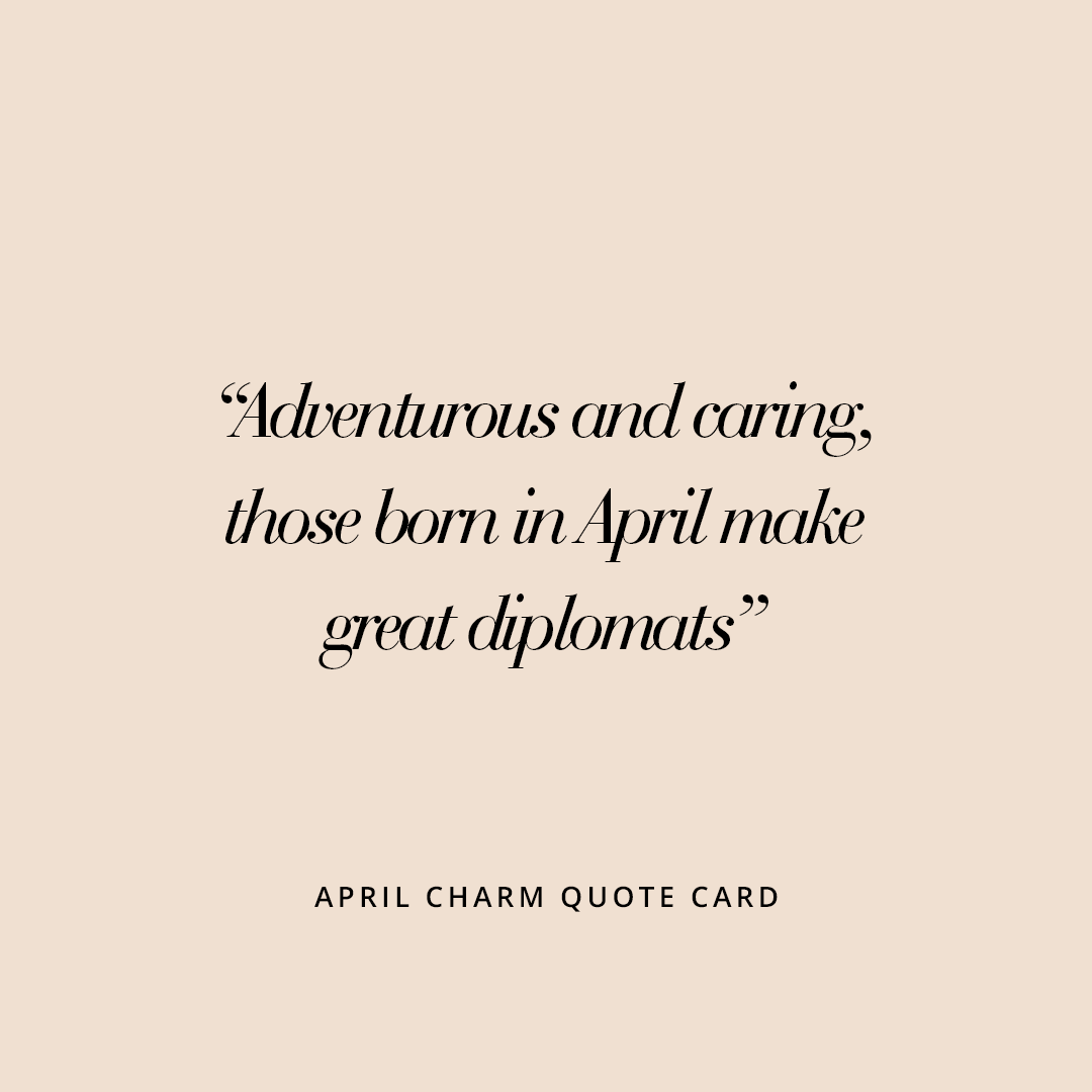 Etch Birthstone Charm April