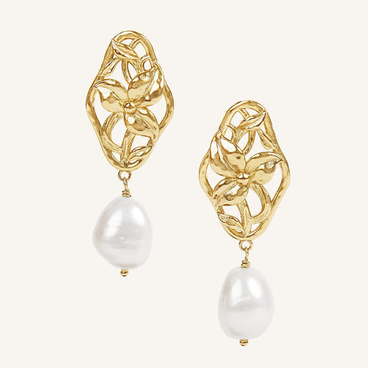 Audrey Pearl Earrings