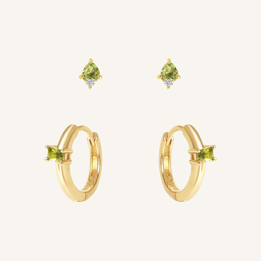 August Birthstone Earring Set