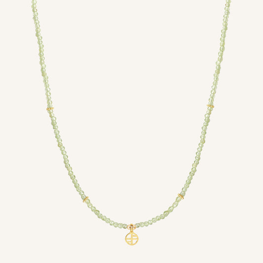 August Birthstone Necklace