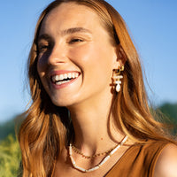 First Light Pearl Hoop Charm (Set of 2)