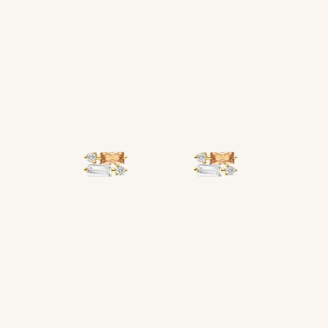 The  GOLD  Bea Studs by  Francesca Jewellery from the Earrings Collection.
