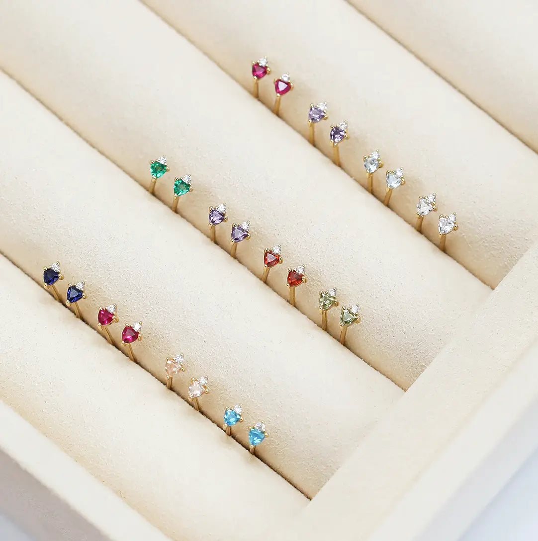 Birthstone Studs