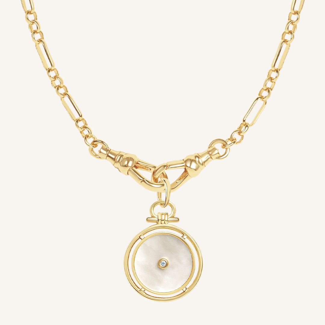 Golden Hour Pendant Fob Necklace