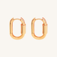 The  ROSE  Camilla Hoops by  Francesca Jewellery from the Earrings Collection.