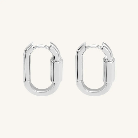 The  SILVER  Camilla Hoops by  Francesca Jewellery from the Earrings Collection.