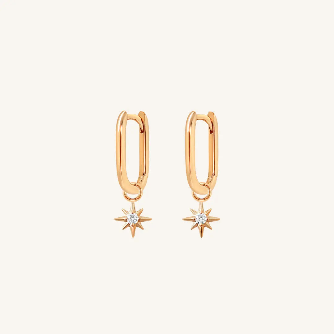 The  ROSE  Contentment Marley Hoops by  Francesca Jewellery from the Earrings Collection.