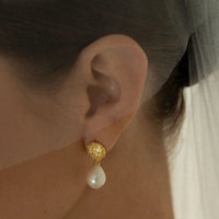 The  SILVER  Darcy Drops by  Francesca Jewellery from the Earrings Collection.