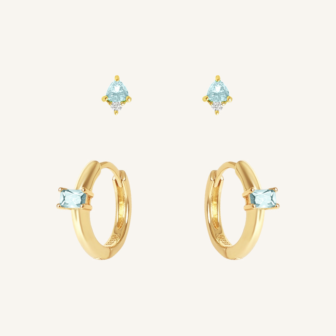 December Birthstone Earring Set