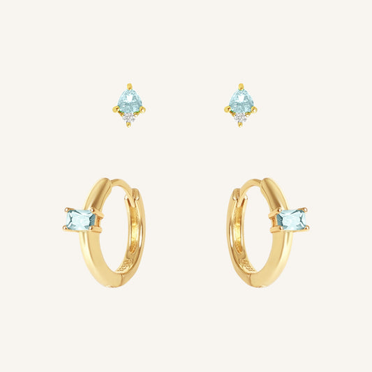 December Birthstone Earring Set