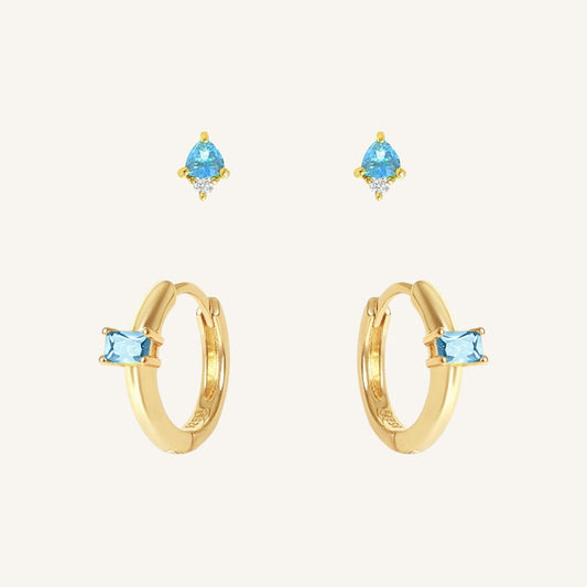 December Birthstone Earring Set