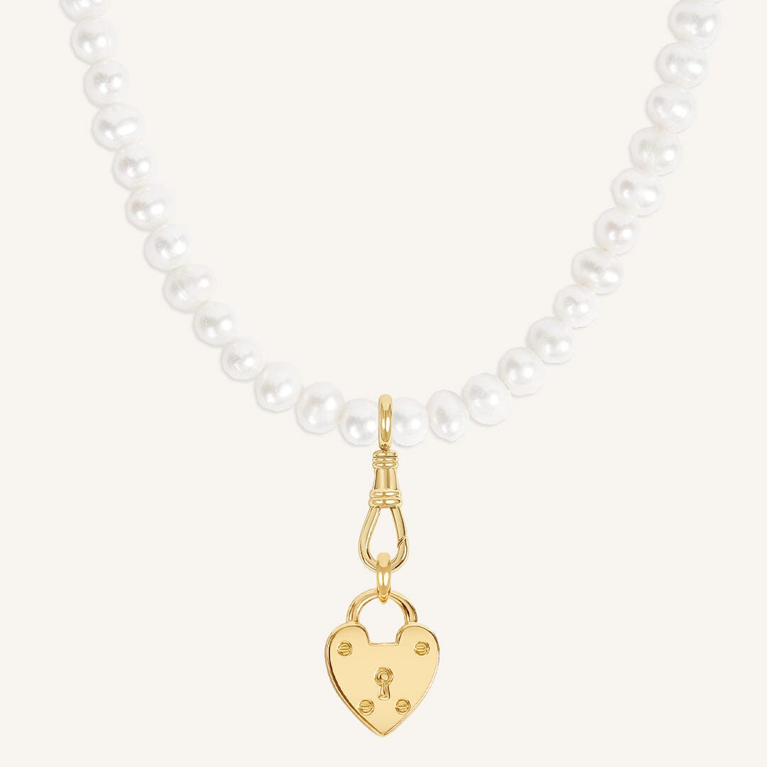 Delilah Fob Pearl Necklace