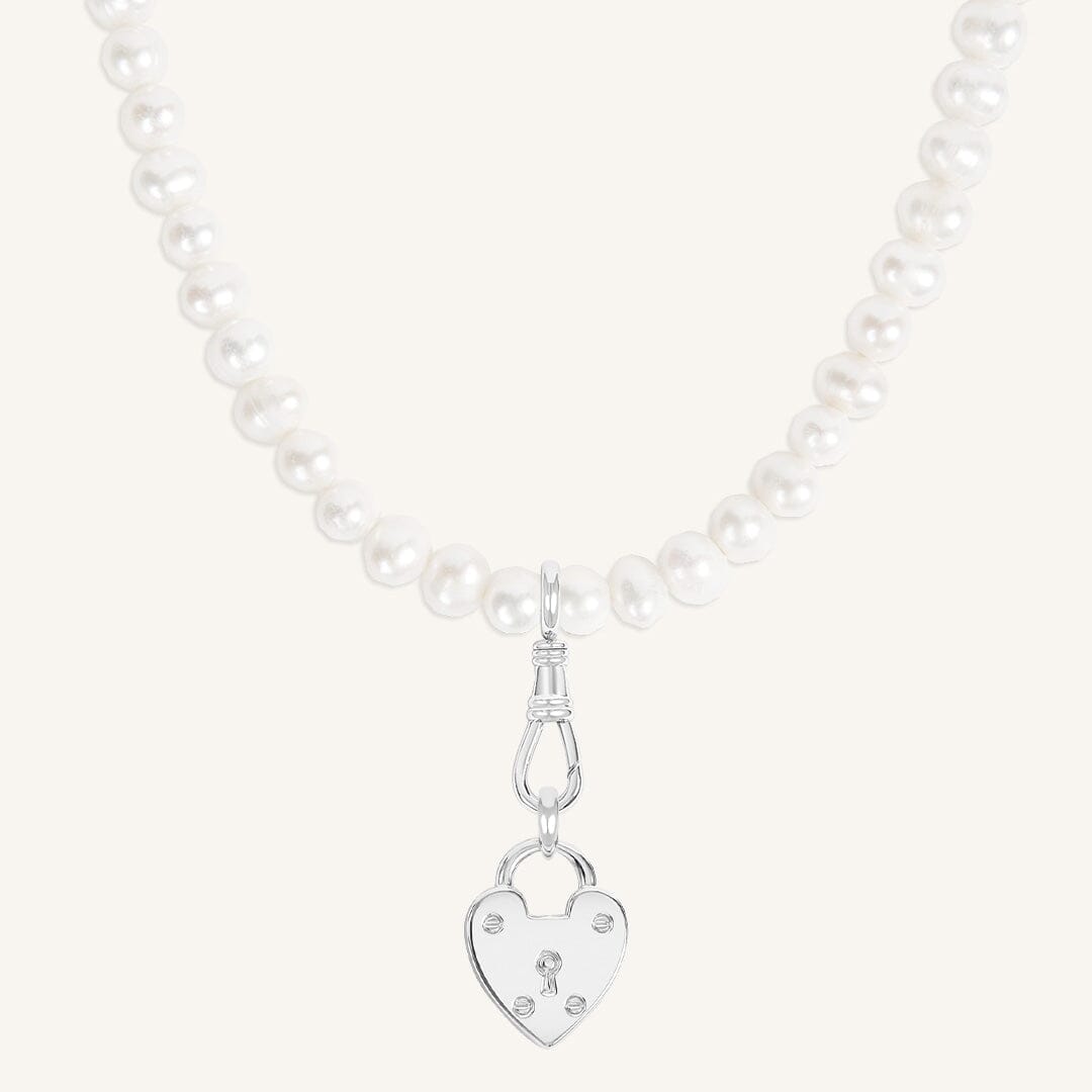 Delilah Fob Pearl Necklace