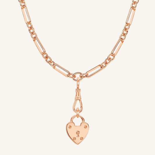 Delilah Heart Pendant Fob Necklace