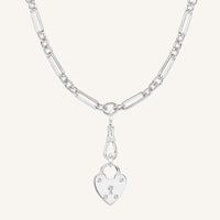 Delilah Heart Pendant Fob Necklace