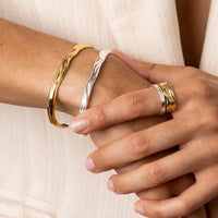 The  GOLD  Dune Cuff by  Francesca Jewellery from the Bracelets Collection.