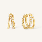 Eden Double Hoops
