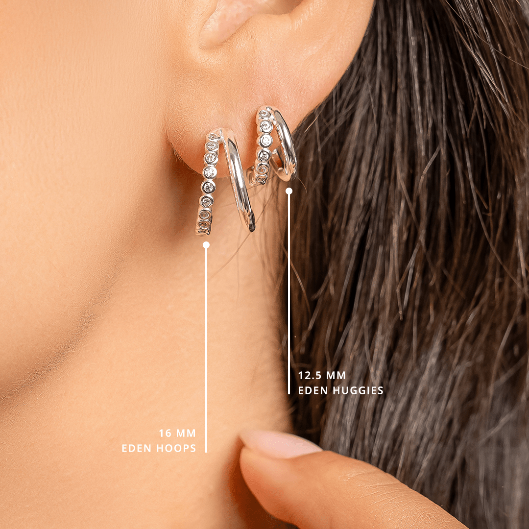 Eden Double Hoops