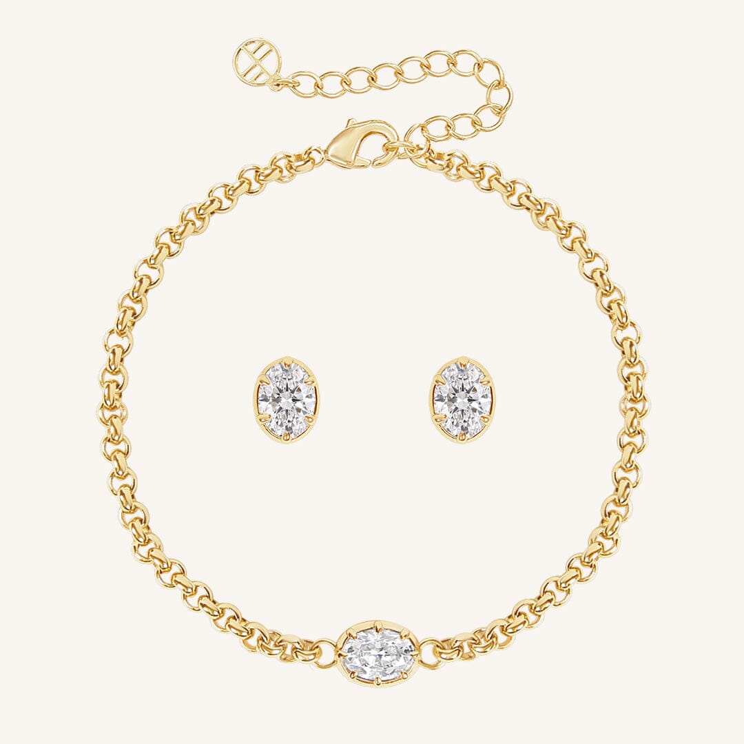 Estelle Bracelet and Studs Set