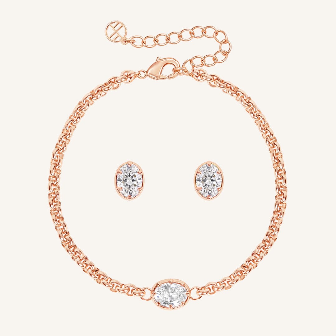 Estelle Bracelet and Studs Set