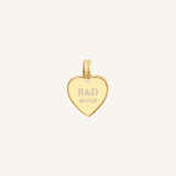 Etch Behold Heart Charm