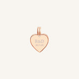 Etch Behold Heart Charm